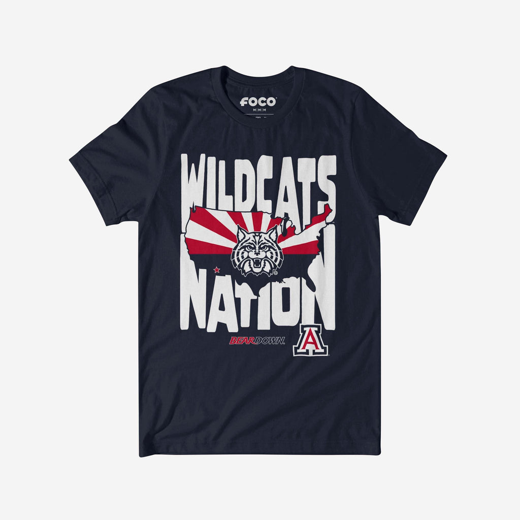 Arizona Wildcats Nation T-Shirt FOCO S - FOCO.com