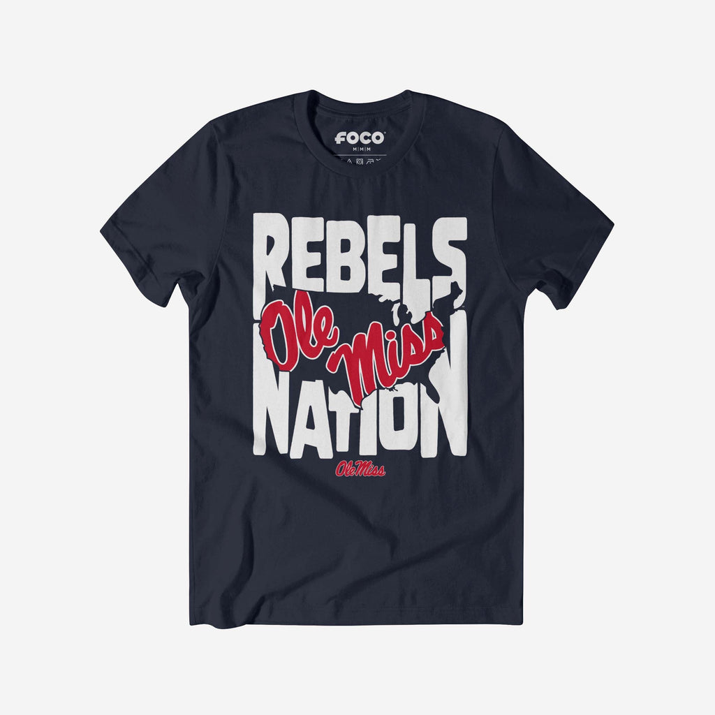 Ole Miss Rebels Nation T-Shirt FOCO S - FOCO.com