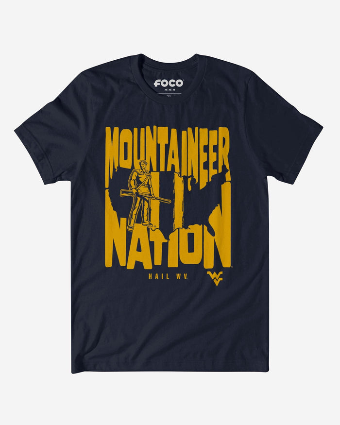 West Virginia Mountaineers Nation T-Shirt FOCO S - FOCO.com