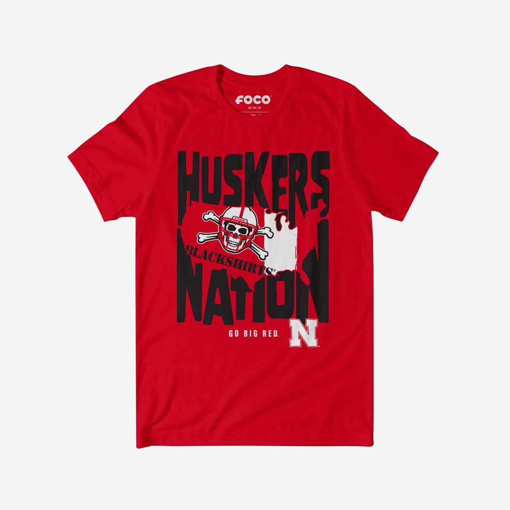 Nebraska Cornhuskers Nation T-Shirt FOCO S - FOCO.com