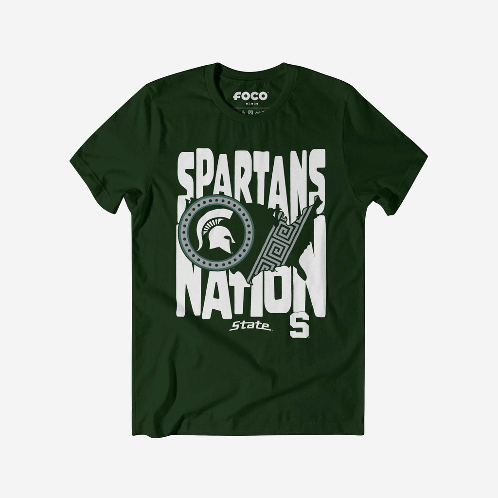 Michigan State Spartans Nation T-Shirt FOCO S - FOCO.com