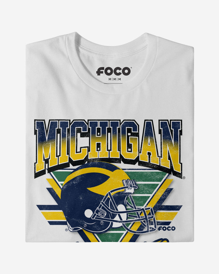 Michigan Wolverines Triangle Vintage T-Shirt FOCO - FOCO.com