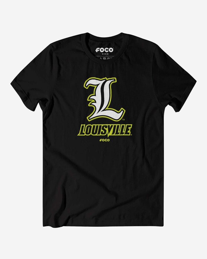 Louisville Cardinals Highlight Reel T-Shirt FOCO Black/Volt S - FOCO.com