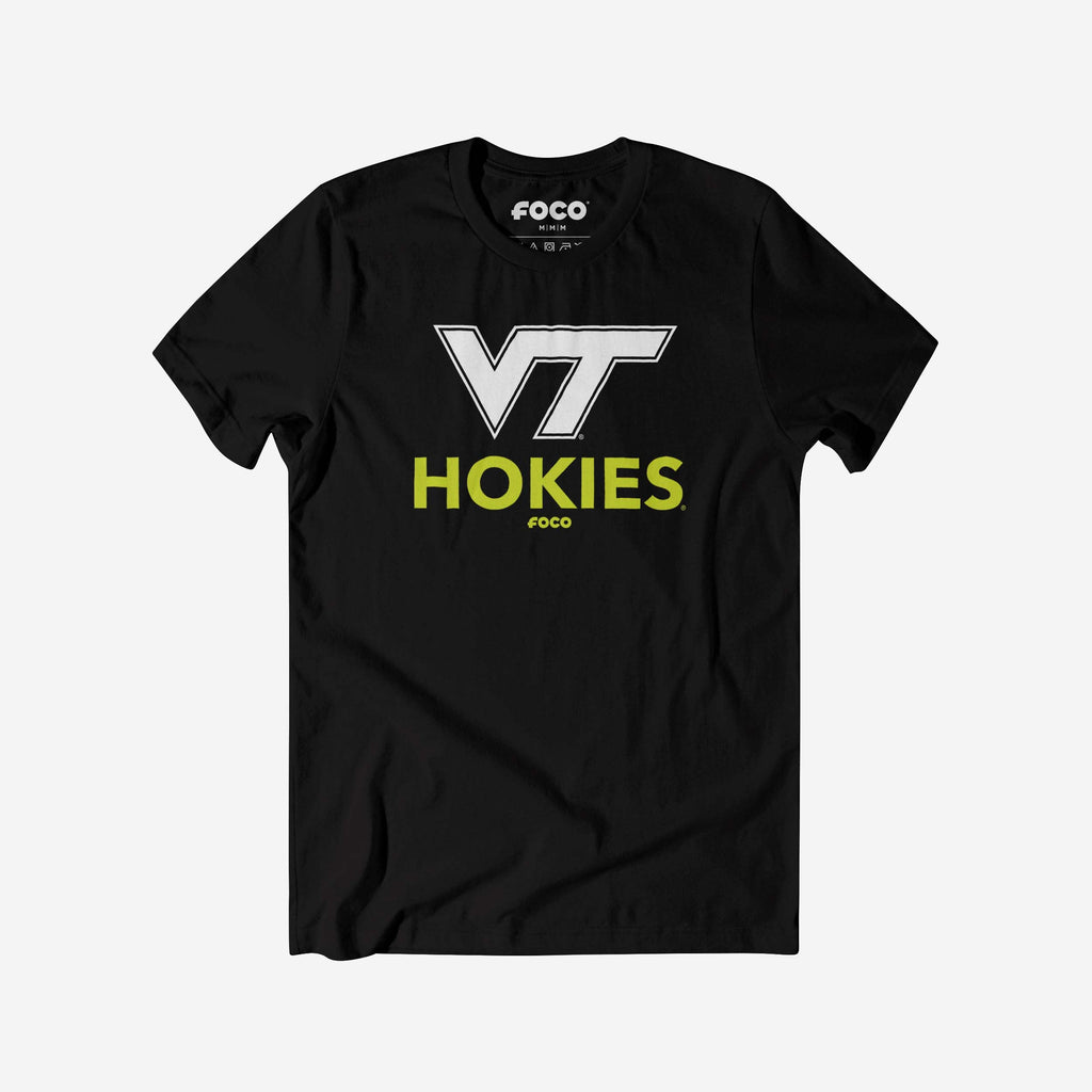 Virginia Tech Hokies Highlight Reel T-Shirt FOCO Black/Volt S - FOCO.com