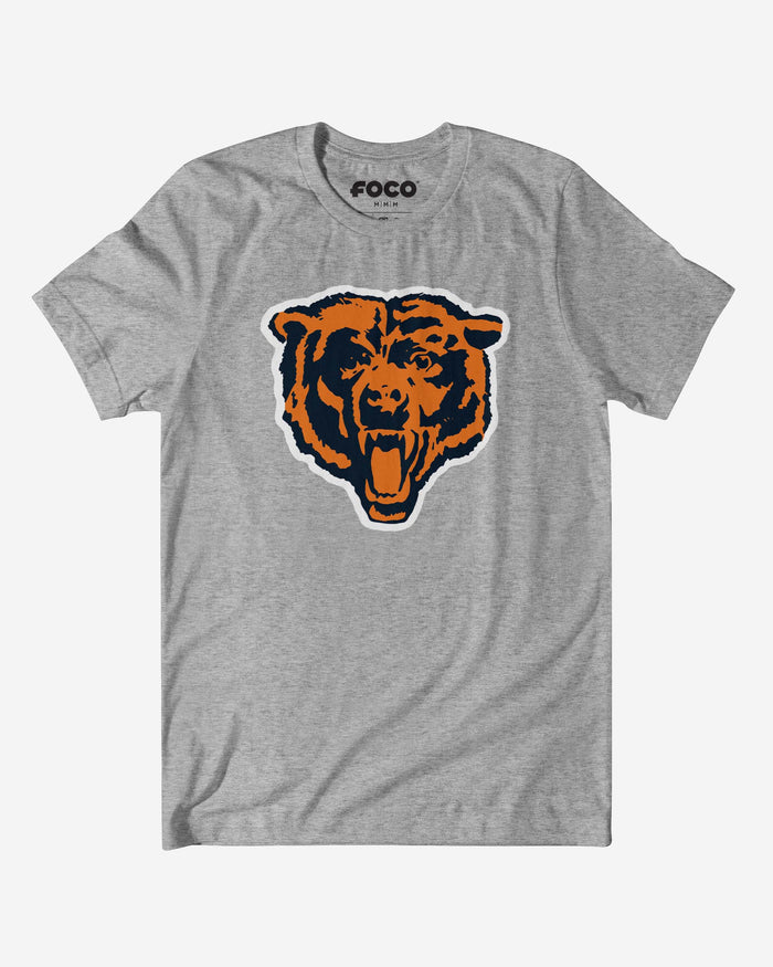 Chicago Bears 1963 Retro Logo T-Shirt FOCO Athletic Heather S - FOCO.com