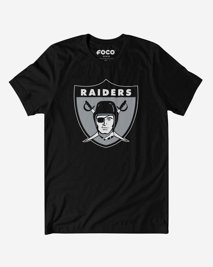 Las Vegas Raiders 1963 Retro Logo T-Shirt FOCO Black S - FOCO.com