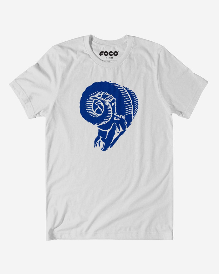 Los Angeles Rams 1966 Retro Logo T-Shirt FOCO White S - FOCO.com