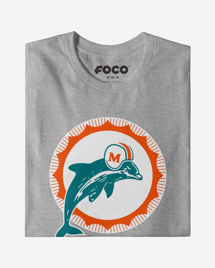 Miami Dolphins 1966 Retro Logo T-Shirt FOCO - FOCO.com