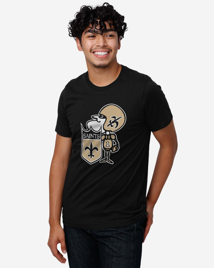 New Orleans Saints 1967 Retro Logo T-Shirt FOCO - FOCO.com