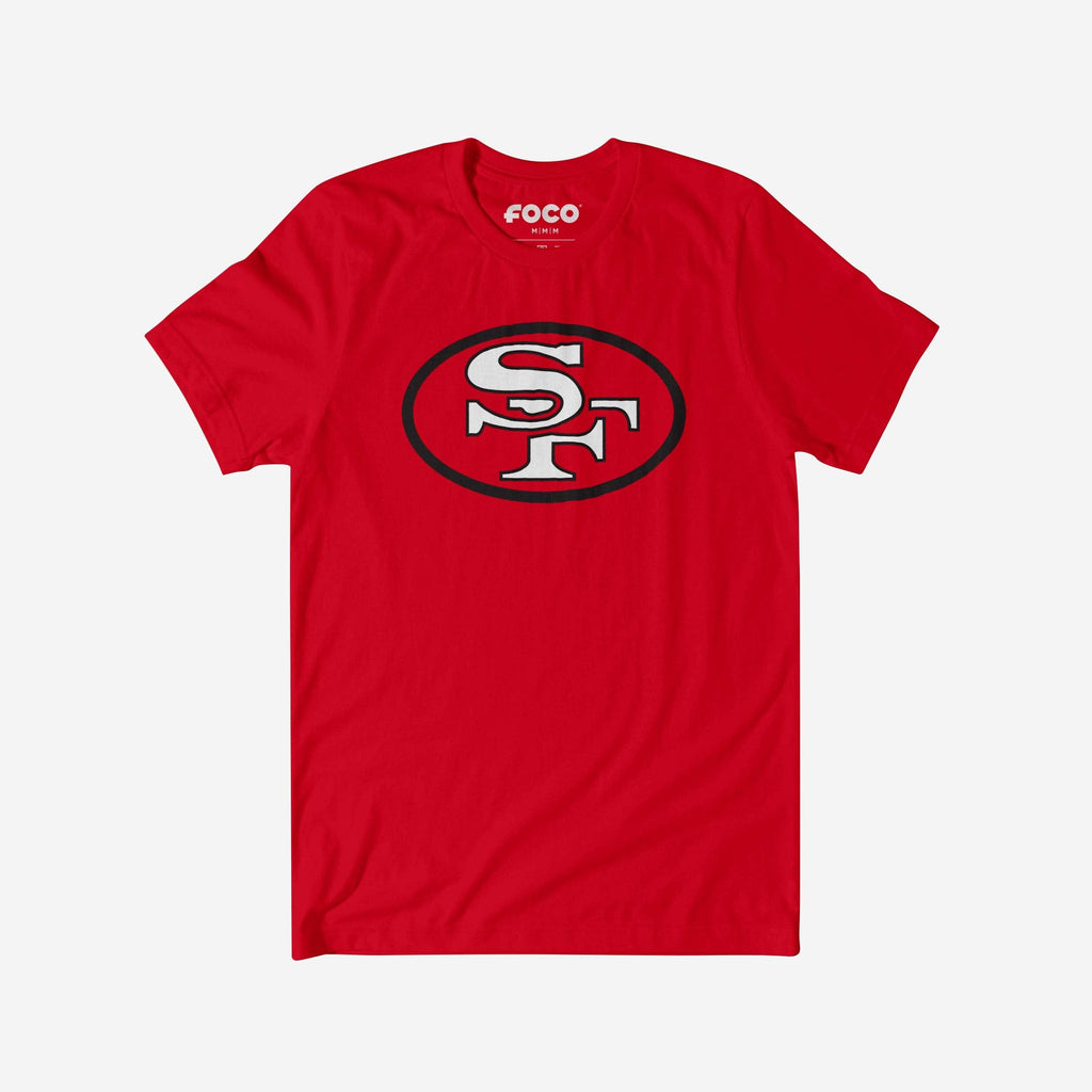 San Francisco 49ers 1968 Retro Logo T-Shirt FOCO Red S - FOCO.com