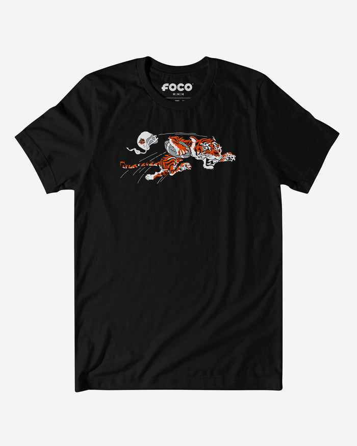 Cincinnati Bengals 1968 Retro Logo T-Shirt FOCO Black S - FOCO.com