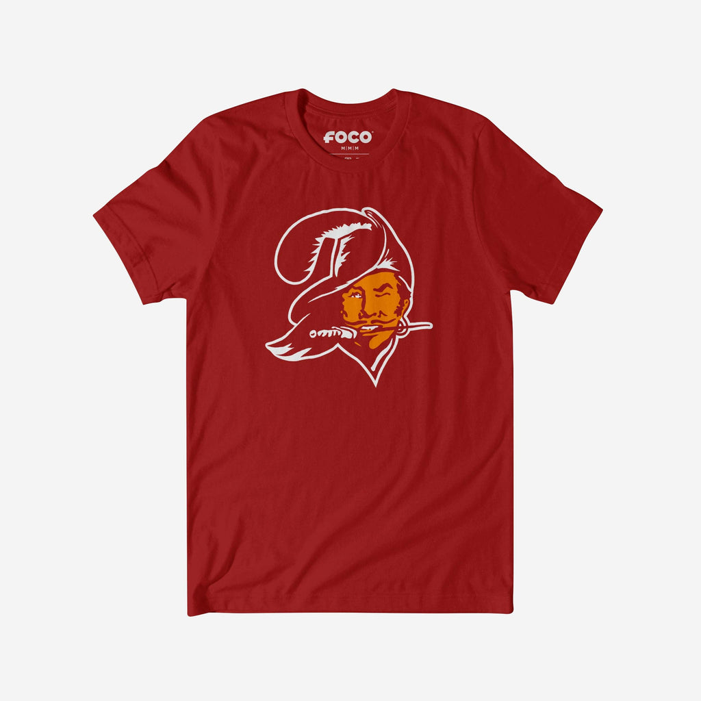 Tampa Bay Buccaneers 1976 Retro Logo T-Shirt FOCO Canvas Red S - FOCO.com