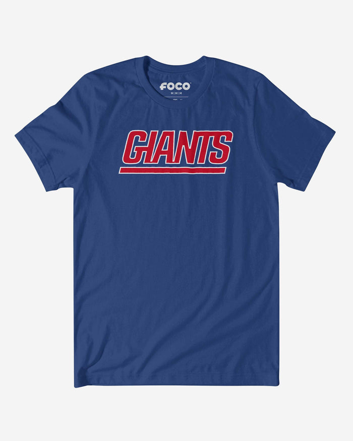 New York Giants 1976 Retro Logo T-Shirt FOCO True Royal S - FOCO.com