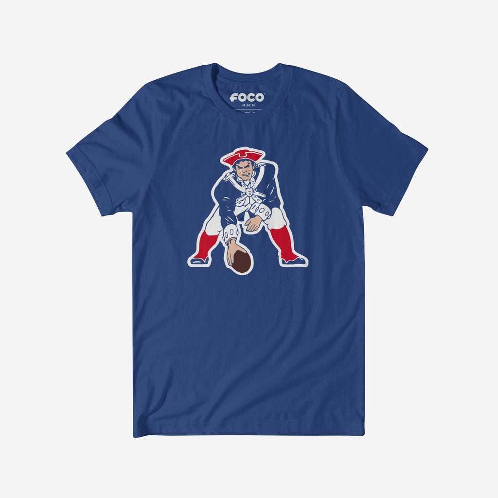 New England Patriots 1979 Retro Logo T-Shirt FOCO True Royal S - FOCO.com