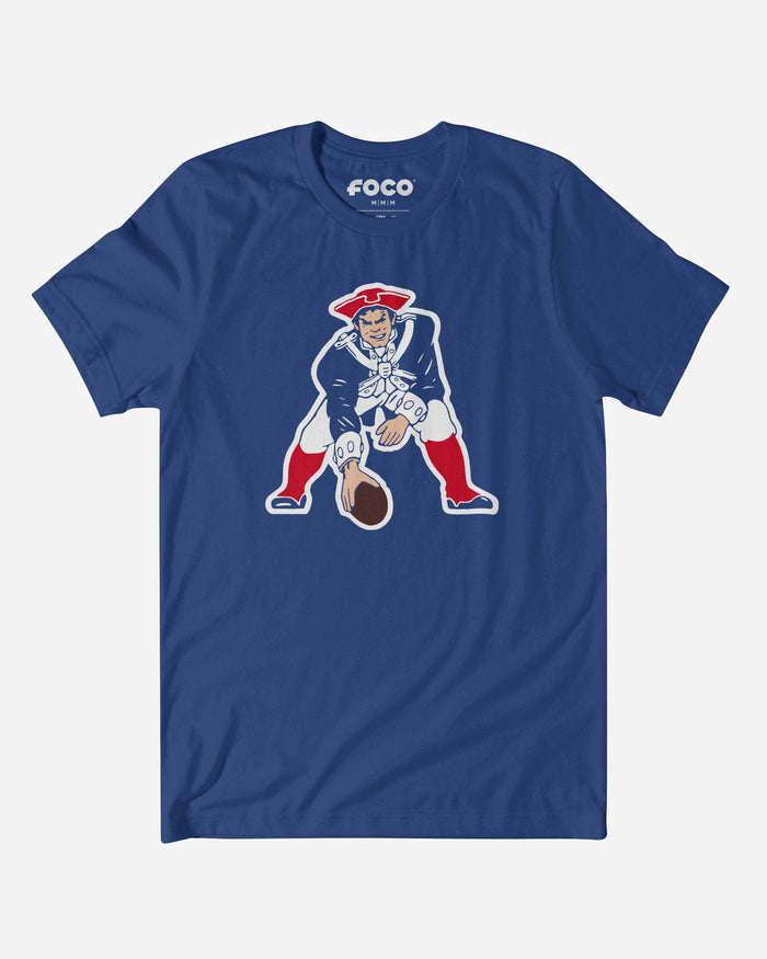 New England Patriots 1979 Retro Logo T-Shirt FOCO True Royal S - FOCO.com