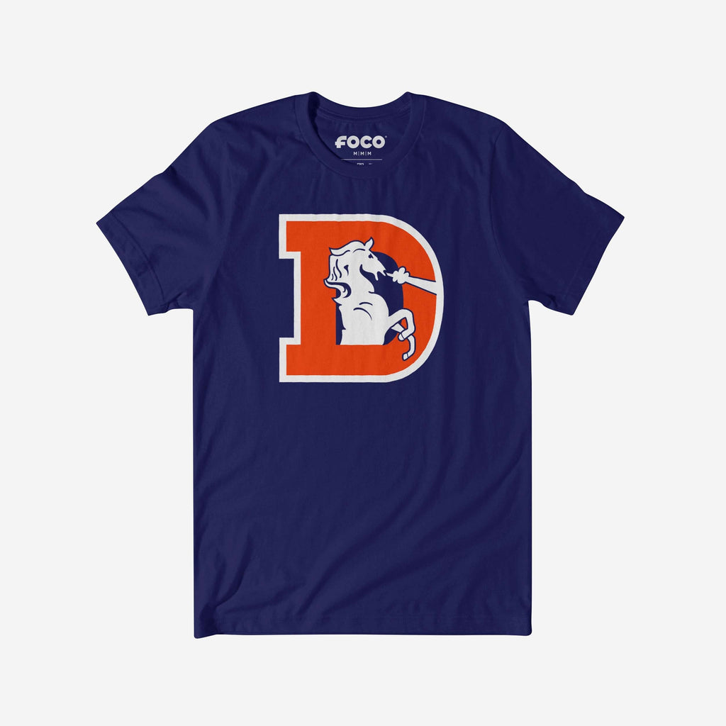 Denver Broncos 1993 Retro Logo T-Shirt FOCO Team Navy S - FOCO.com