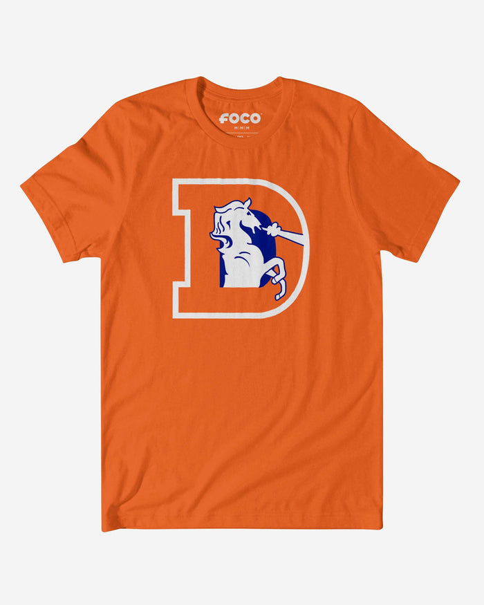 Denver Broncos 1993 Retro Logo T-Shirt FOCO Orange S - FOCO.com