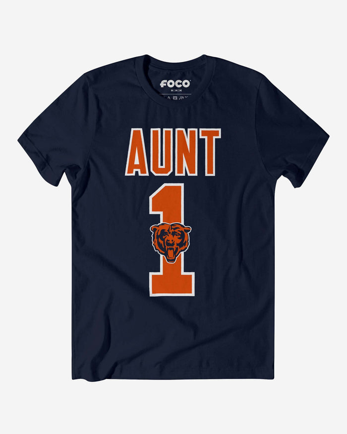 Chicago Bears Number 1 Aunt T-Shirt FOCO S - FOCO.com