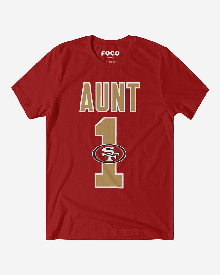 San Francisco 49ers Number 1 Aunt T-Shirt FOCO S - FOCO.com