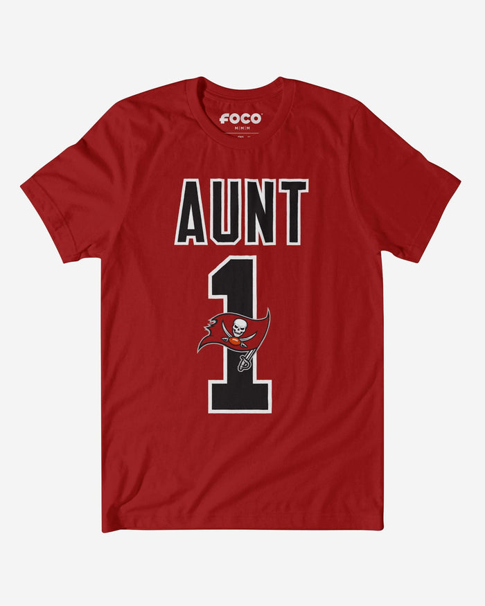 Tampa Bay Buccaneers Number 1 Aunt T-Shirt FOCO S - FOCO.com