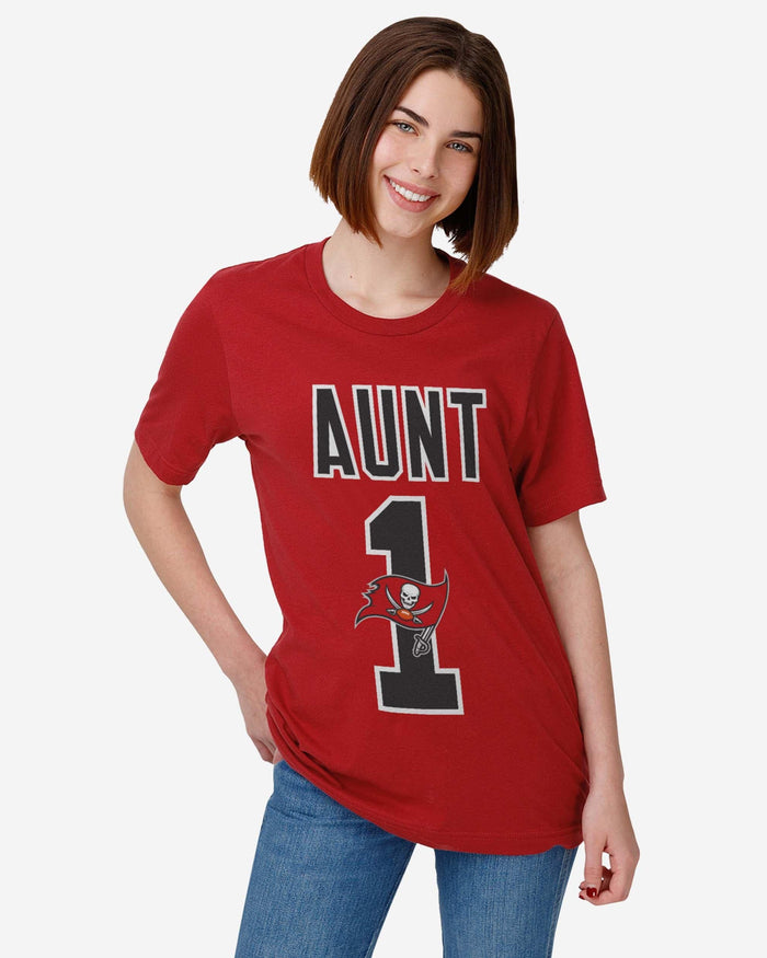 Tampa Bay Buccaneers Number 1 Aunt T-Shirt FOCO - FOCO.com