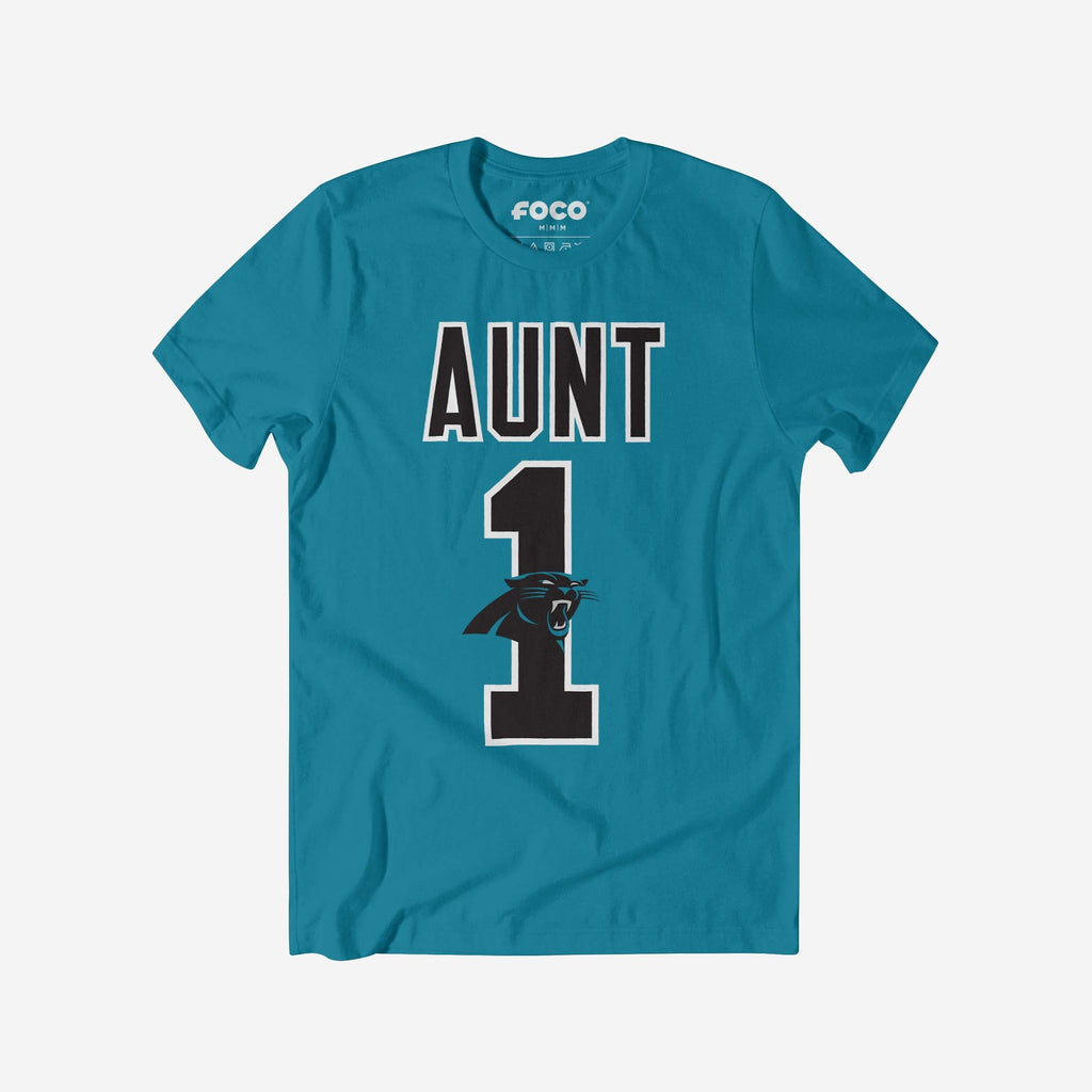 Carolina Panthers Number 1 Aunt T-Shirt FOCO S - FOCO.com