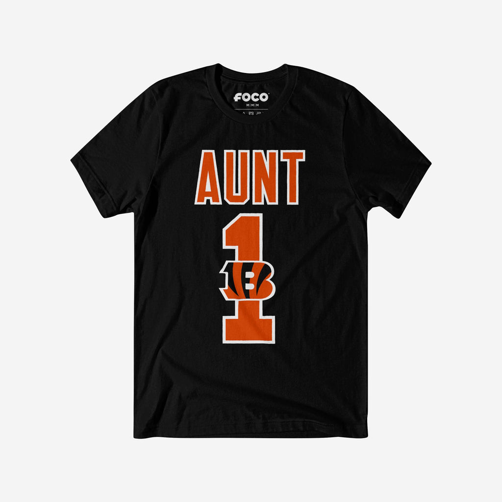 Cincinnati Bengals Number 1 Aunt T-Shirt FOCO S - FOCO.com