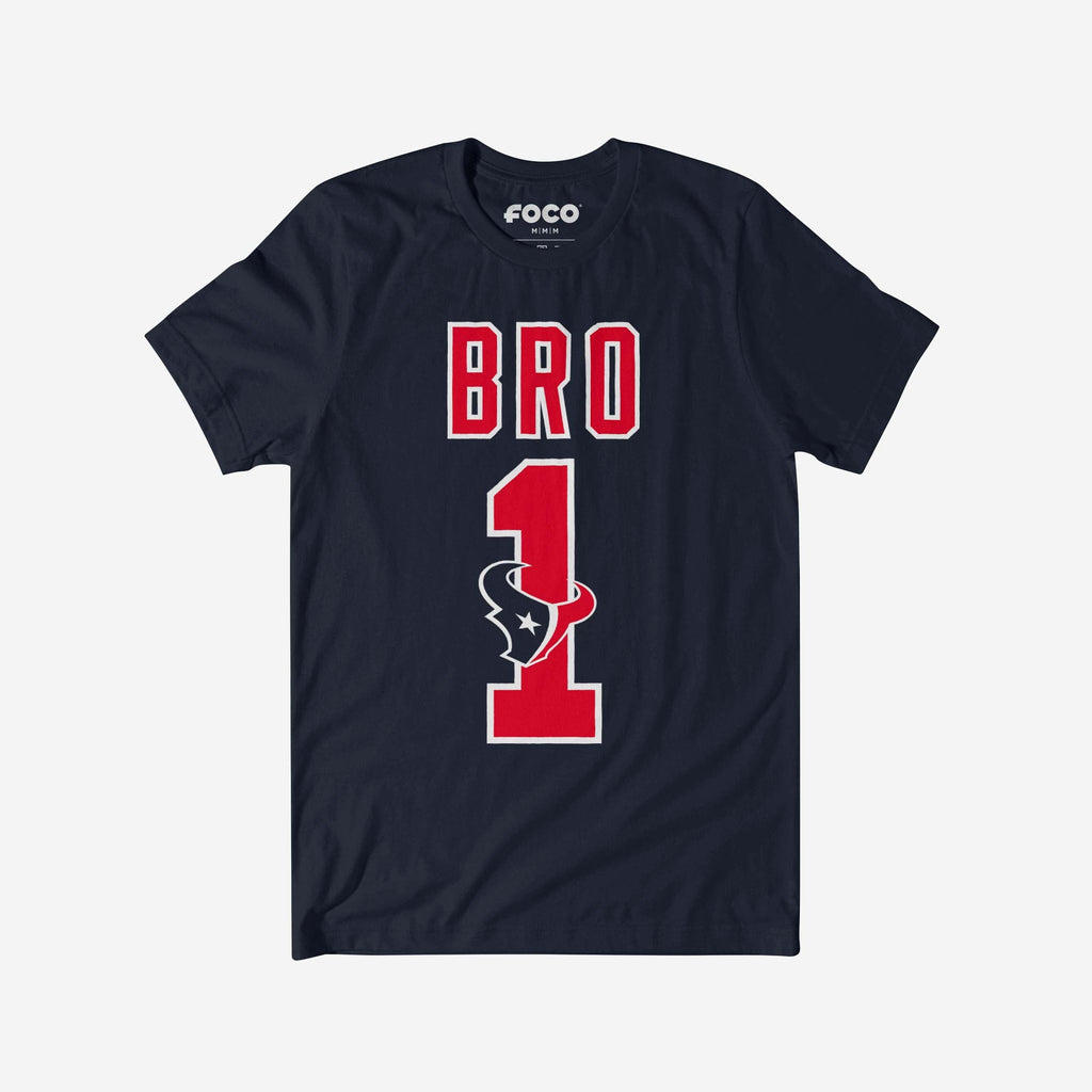 Houston Texans Number 1 Bro T-Shirt FOCO S - FOCO.com