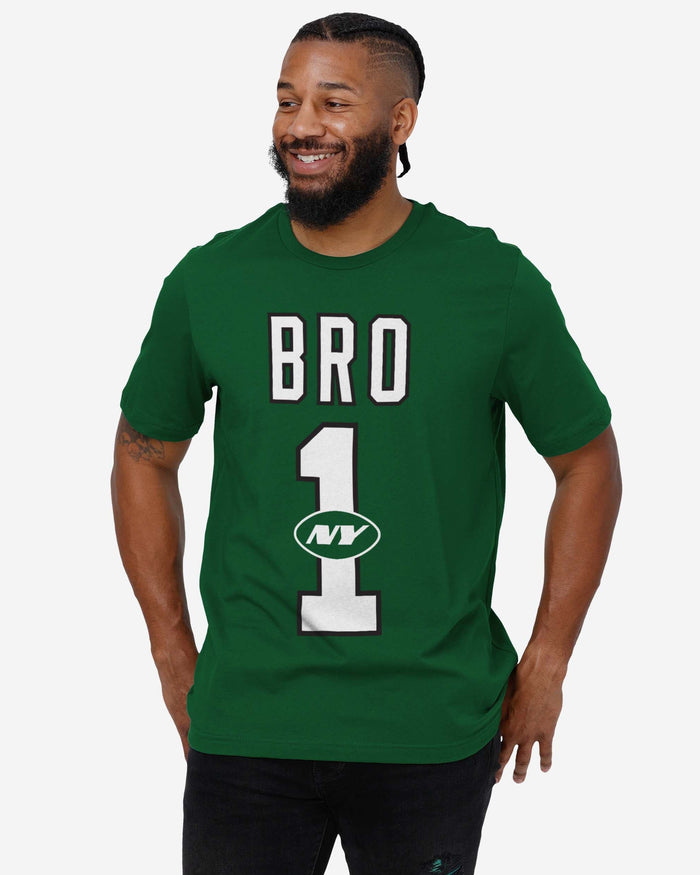 New York Jets Number 1 Bro T-Shirt FOCO - FOCO.com