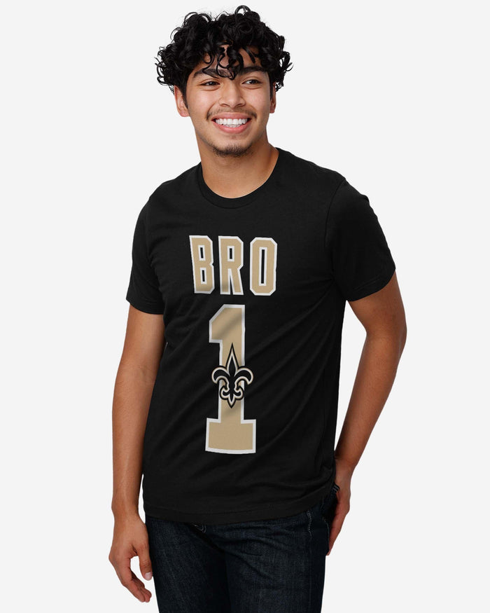 New Orleans Saints Number 1 Bro T-Shirt FOCO - FOCO.com