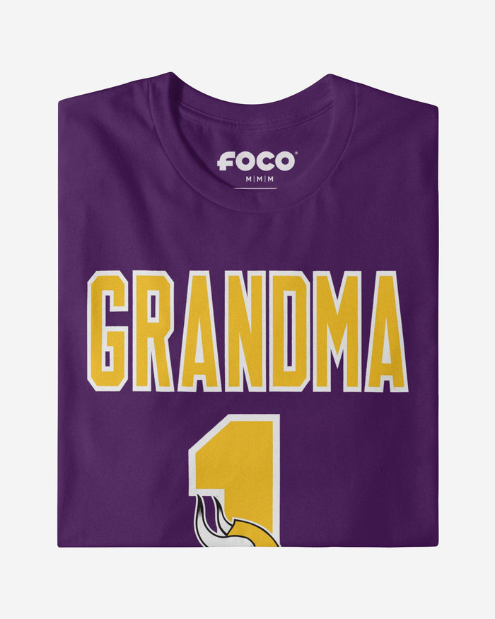 Minnesota Vikings Number 1 Grandma T-Shirt FOCO - FOCO.com