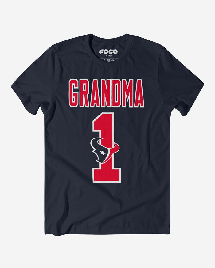 Houston Texans Number 1 Grandma T-Shirt FOCO S - FOCO.com