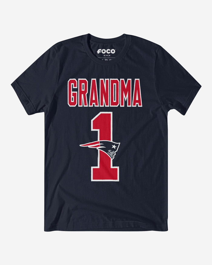 New England Patriots Number 1 Grandma T-Shirt FOCO S - FOCO.com