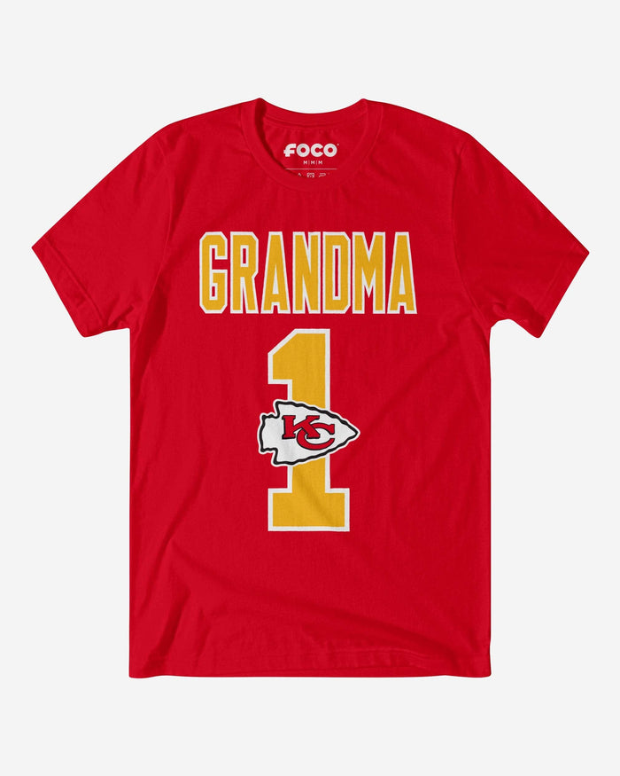 Kansas City Chiefs Number 1 Grandma T-Shirt FOCO S - FOCO.com