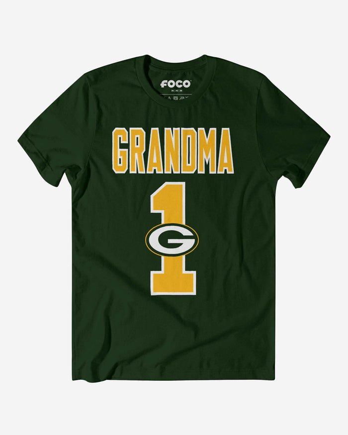 Green Bay Packers Number 1 Grandma T-Shirt FOCO S - FOCO.com