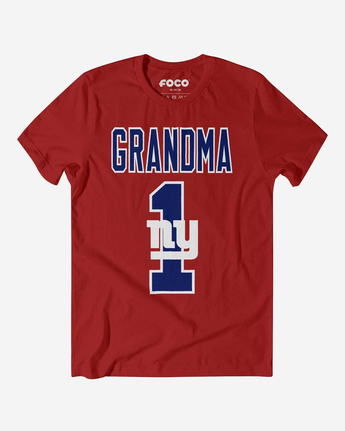 New York Giants Number 1 Grandma T-Shirt FOCO S - FOCO.com