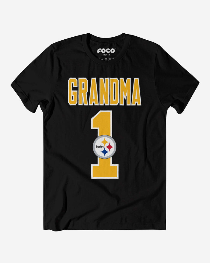 Pittsburgh Steelers Number 1 Grandma T-Shirt FOCO - FOCO.com