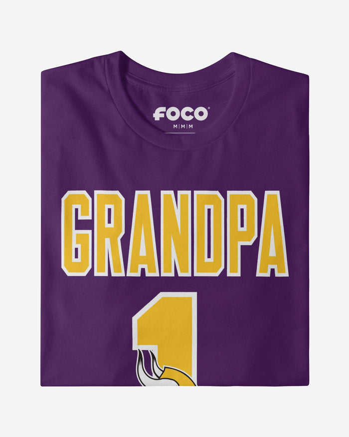 Minnesota Vikings Number 1 Grandpa T-Shirt FOCO - FOCO.com