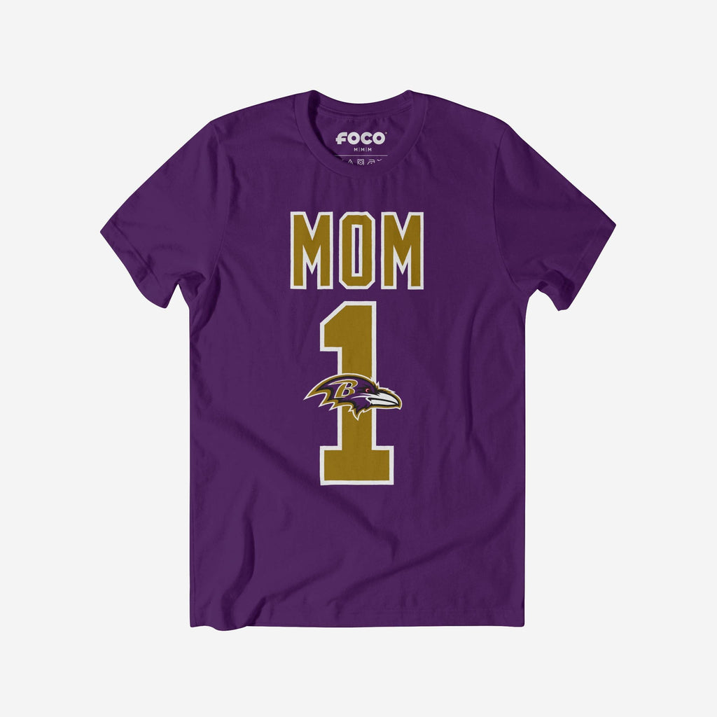 Baltimore Ravens Number 1 Mom T-Shirt FOCO S - FOCO.com