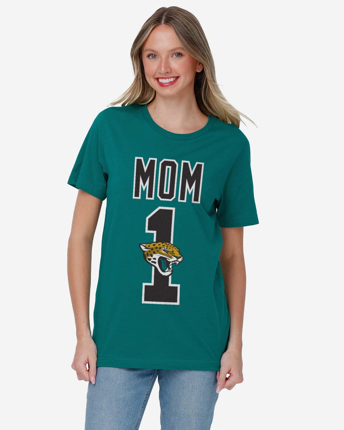 Jacksonville Jaguars Number 1 Mom T-Shirt FOCO - FOCO.com