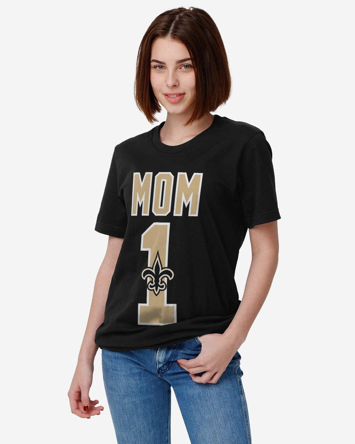 New Orleans Saints Number 1 Mom T-Shirt FOCO - FOCO.com