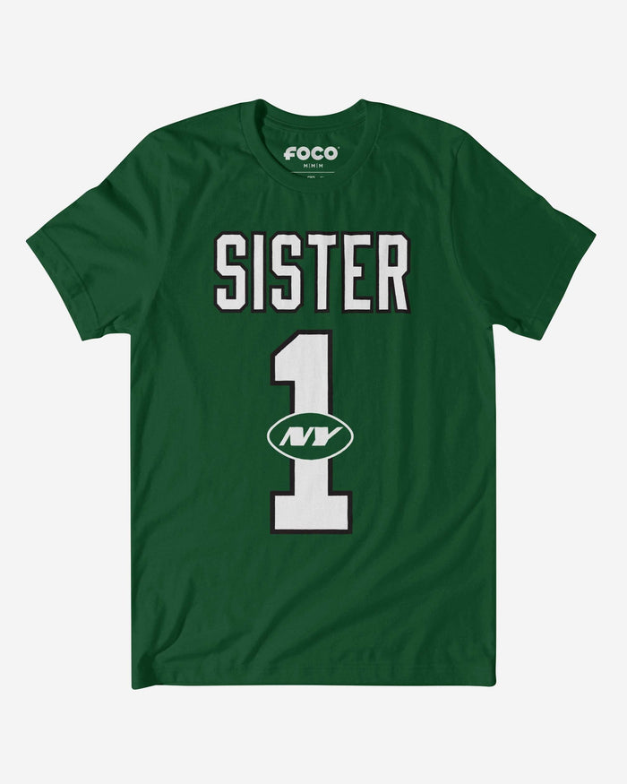New York Jets Number 1 Sister T-Shirt FOCO S - FOCO.com