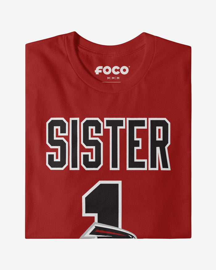 Atlanta Falcons Number 1 Sister T-Shirt FOCO - FOCO.com