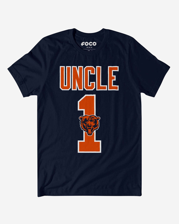 Chicago Bears Number 1 Uncle T-Shirt FOCO S - FOCO.com