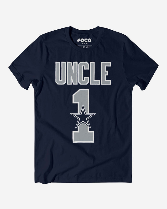 Dallas Cowboys Number 1 Uncle T-Shirt FOCO S - FOCO.com