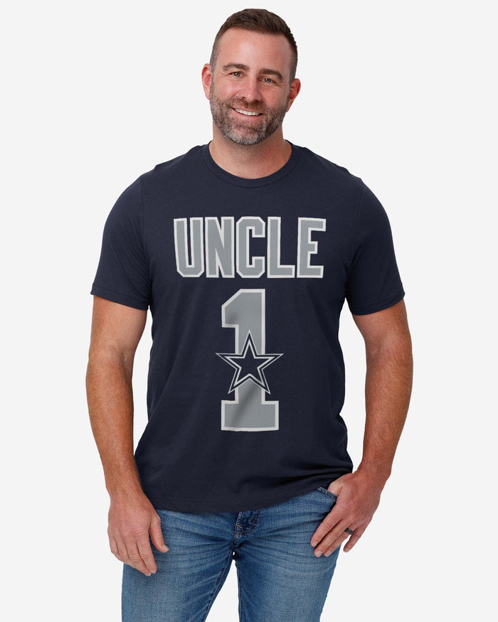 Dallas Cowboys Number 1 Uncle T-Shirt FOCO - FOCO.com