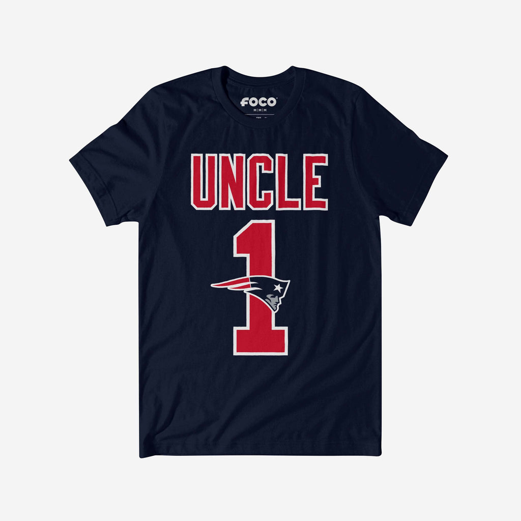 New England Patriots Number 1 Uncle T-Shirt FOCO S - FOCO.com