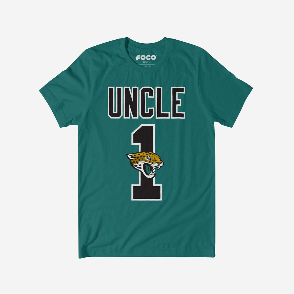 Jacksonville Jaguars Number 1 Uncle T-Shirt FOCO S - FOCO.com