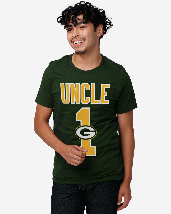 Green Bay Packers Number 1 Uncle T-Shirt FOCO - FOCO.com