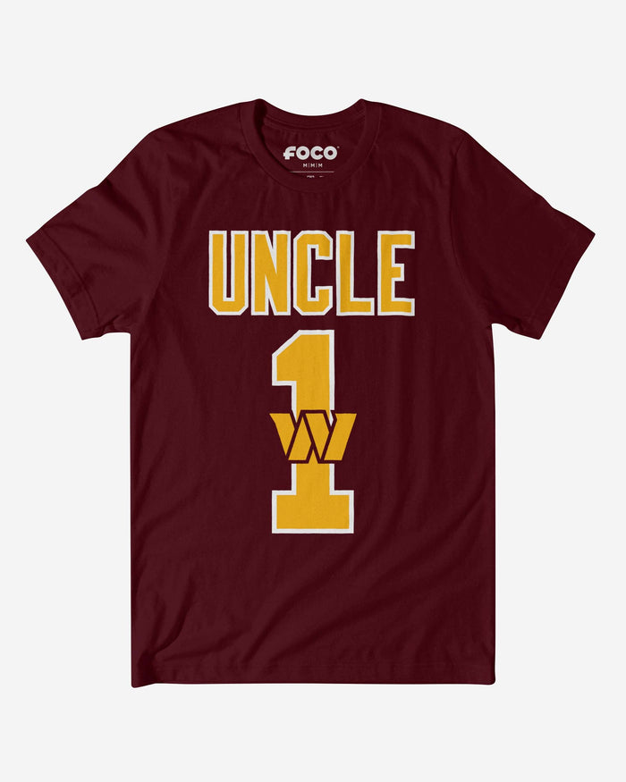 Washington Commanders Number 1 Uncle T-Shirt FOCO S - FOCO.com